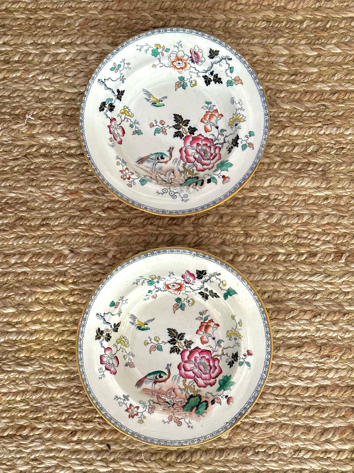 Antique Ashworth Bros. Chinoiserie Dinner Plate #1