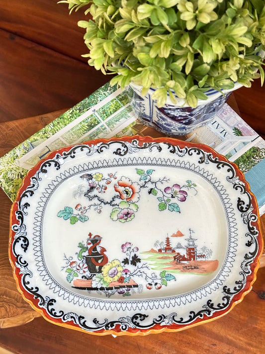 Antique Ashworth Bros. Small Platter