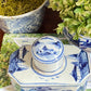 Adorable Porcelain Landscape Lidded Caddy