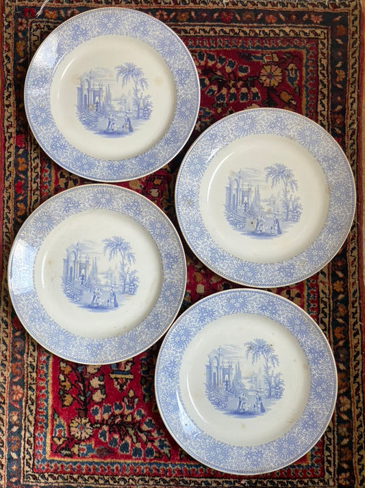 1800s Antique W. Adams & Sons Isola Belle Dinner Plate
