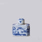 Adorable Porcelain Landscape Lidded Caddy
