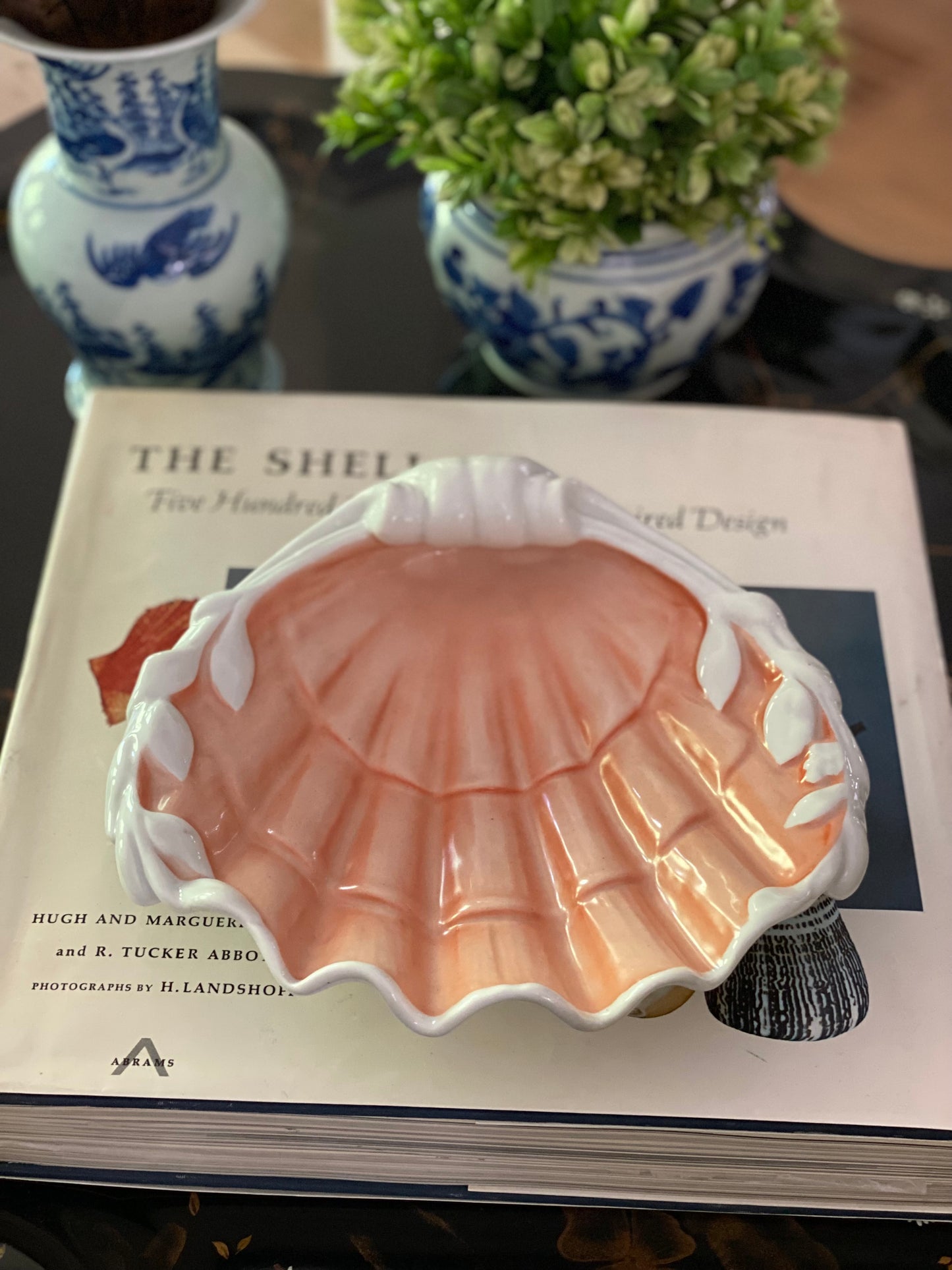 Elegant Vintage Shell Dish by Mottahedeh