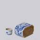 Adorable Porcelain Landscape Lidded Caddy