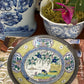 Beautiful Vintage Japanese Ware Bowl with Flowers and Bird Designs